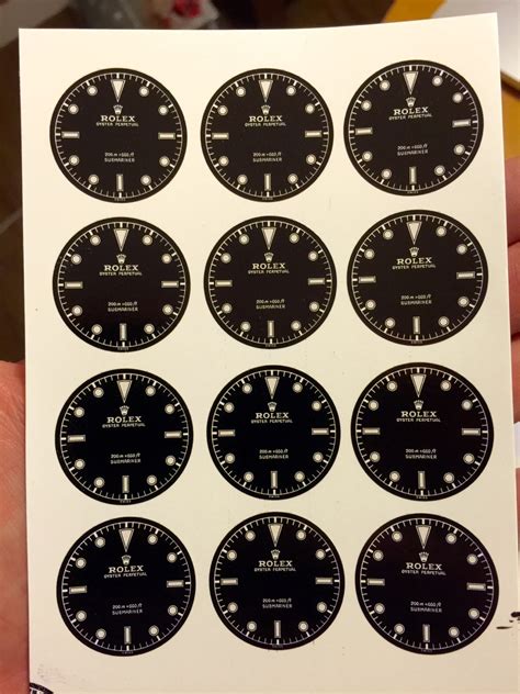rolex dial sticker